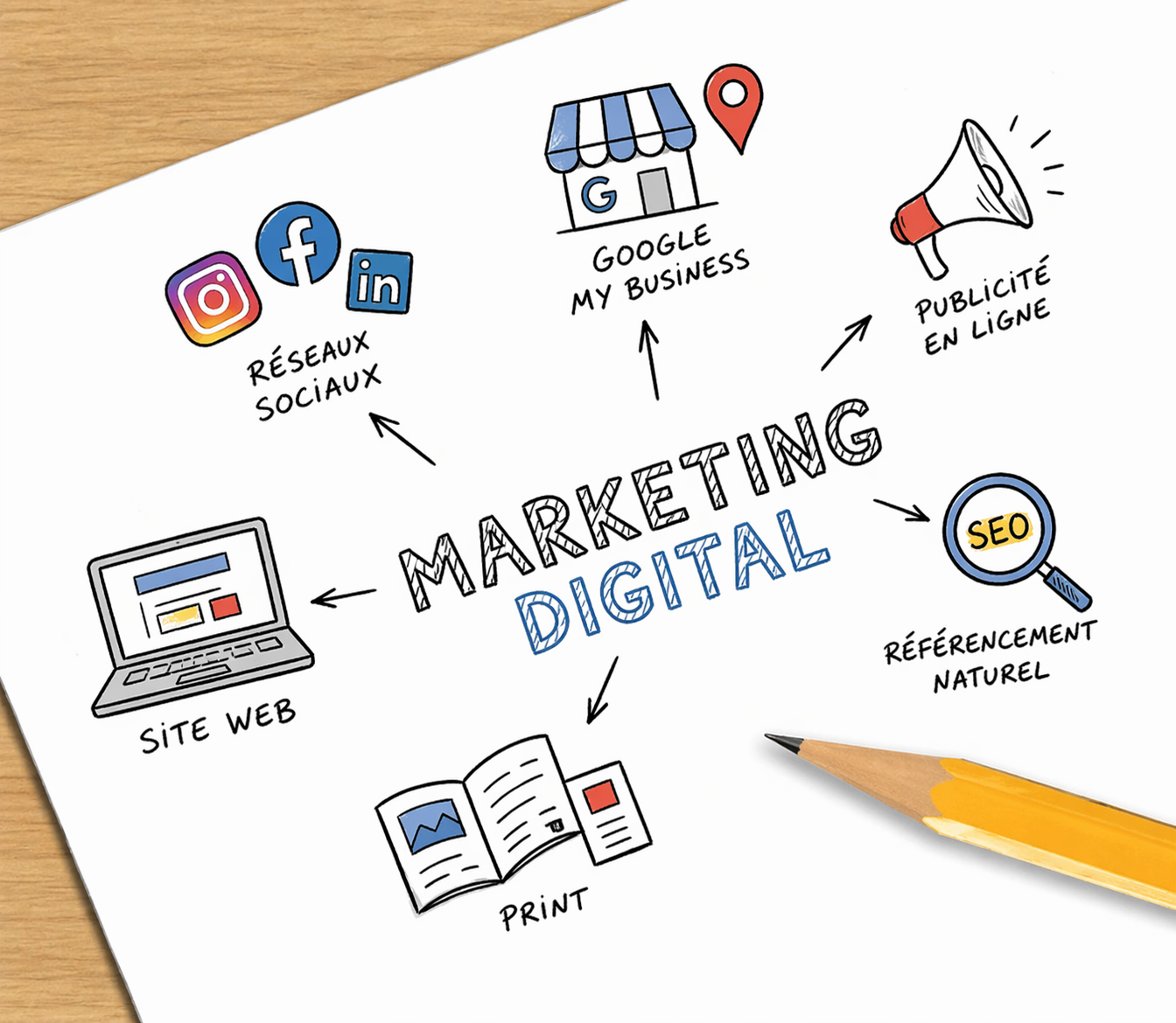Digital Marketing — sites, SEO, ads, CRM